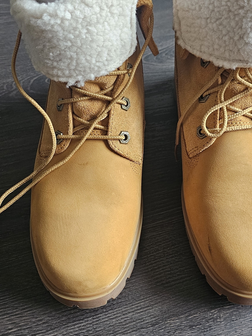 Timberland Wheat Tan Combat Moto Boots